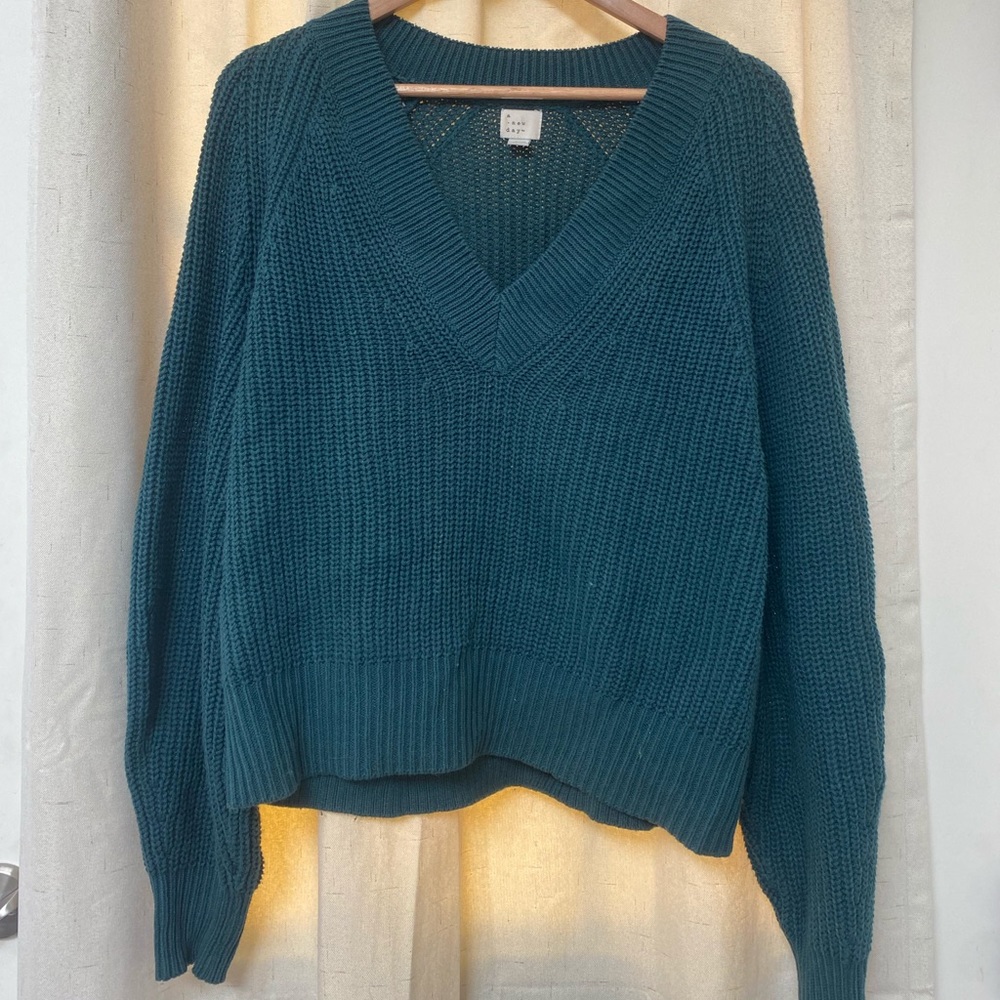 Forest Green Knit Sweater